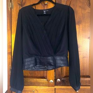 Black Windsor Blouse